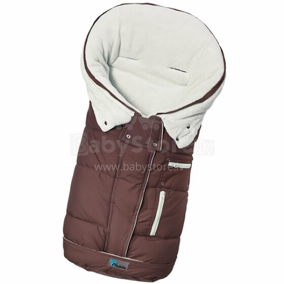 Alta Bebe Art.AL2274C-30 rudas / baltas kūdikių miegmaišis Šilta žieminė šilti miegmaišiai
