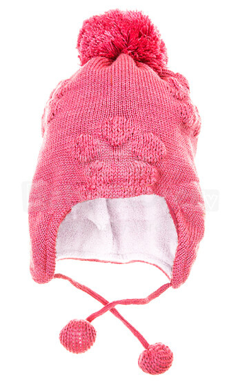 LENNE '14 - Детская теплая шапочка для двочек Mammu art. 13376 (46-52cm) цвет 173
