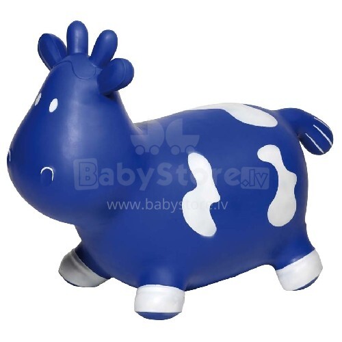 „Goki Tootiny 15488“ šuolių su vaikais karvė, mėlyna / balta