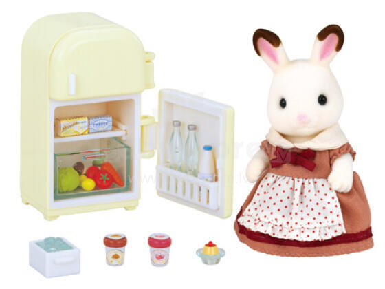 Sylvanian Art.2202 Šokolādes trušu māte ar ledusskapi