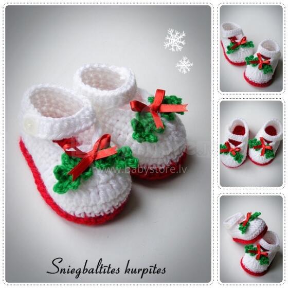 Divas Pekas Handmade Ziemassvētku kolekcija 2013 Adīti bērnu zabāciņi jaundzimušajiem (roku darbs)