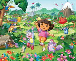 Walltastic Dora the Explorer Licensed  Детские фотообои