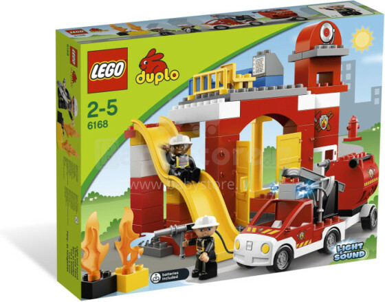 Lego Duplo Fire Пожарная станция 6168