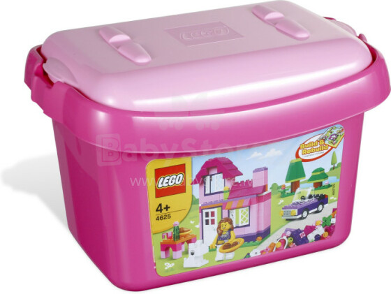 Lego Розовая коробка с кубиками  4625