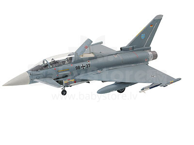 „Revell 64338“ modelio rinkinys „Typhoon“, dviejų vietų „Eurofighter“, pažangiausias 1/72