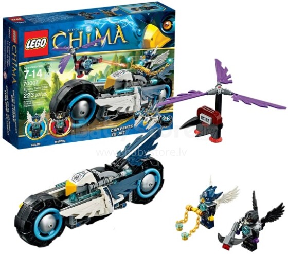 „Lego Chima Bike Eagle Eglora 70007“