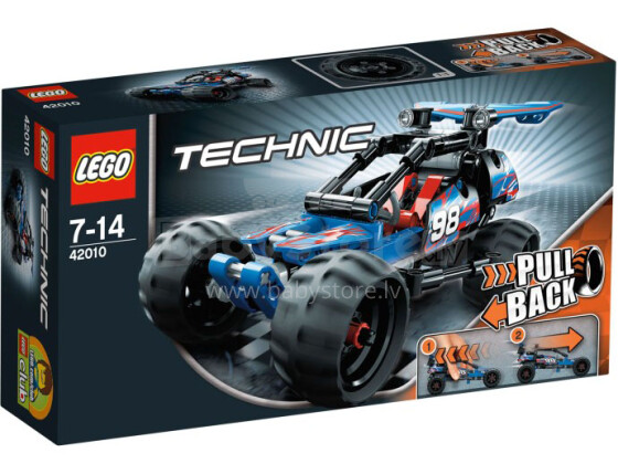 „Lego Technic 42010 Buggy“ su variklio inercija