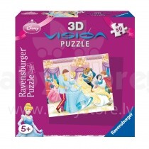 Ravensburger  3D Vision Puzzle 80gb.Disney Princess 091232V