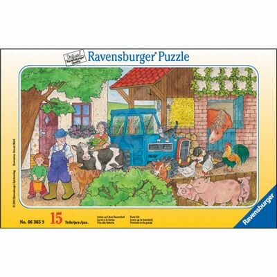 Ravensburger Mini Puzzle 06365R 15gb. Fermas dzīve