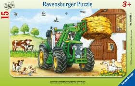 Ravensburger Mini Puzzle 06044 15gb. Traktors