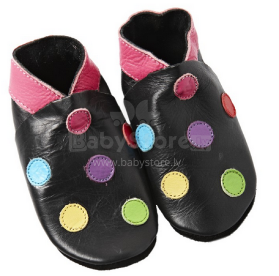 Pippi 2483 Leather slippers dejošanas čībiņas bērniem no dabīgas ādas  ( 21/22  un 25/26 )