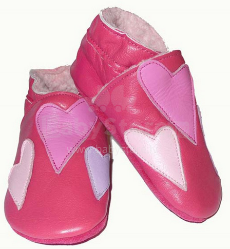 Pippi 2487 Leather slippers dejošanas čībiņas bērniem no dabīgas ādas