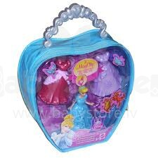„Mattel Disney Princess“ krepšys su princese ir 2 suknelėmis BBD31