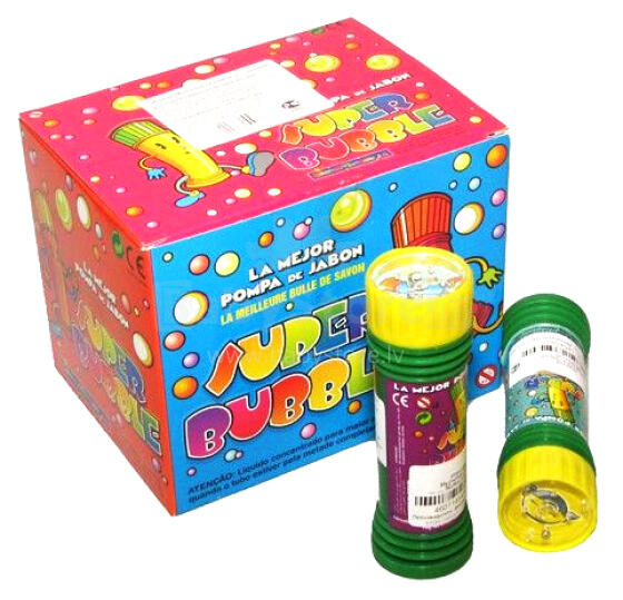 Super Boom Bubble Art.00333 Мыльные пузыри с игрушкой на крыжечке 50мл