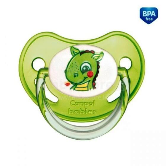 Canpol babies Art.22/603 Латексная пустышка анатомическая с колпачком (соска A) 0-6 мес.