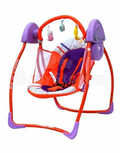 Arti Beauty Luxe HSW107A 3-vienā šūpuļkrēsls, violet/orange Ala