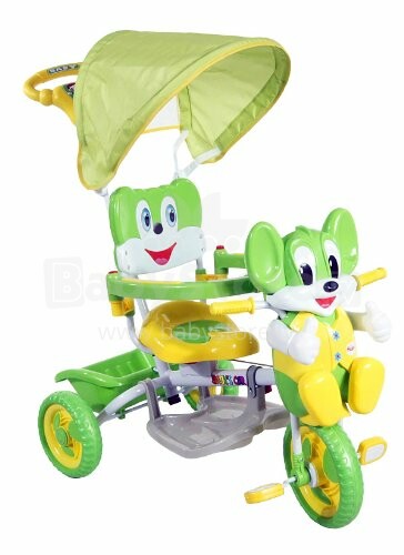 Arti JY-17 Mouse-1 Vaikų triratukas, žalias