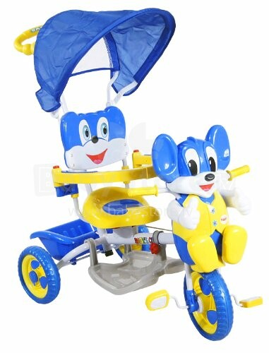 Arti JY-17 Mouse-2 Vaikų triratukas, mėlynas