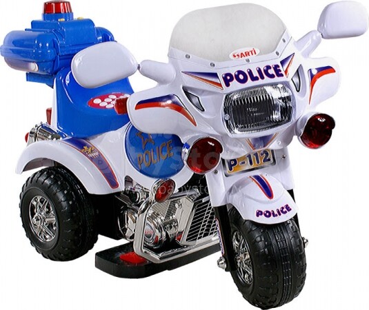 „Arti mini 2126A“ policijos baltai mėlynas motoroleris su akumuliatoriumi