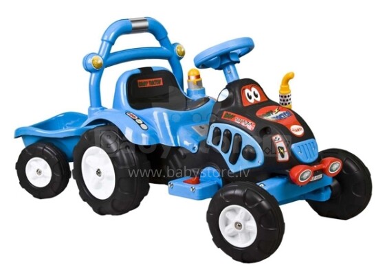 „Arti“ traktorius + priekaba O-KB-6038 mėlynas traktorius su akumuliatoriumi