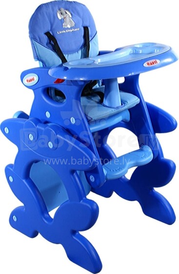 Arti Betty J-D008 Little Elephant Blue Barošanas krēsliņš + galdiņš 