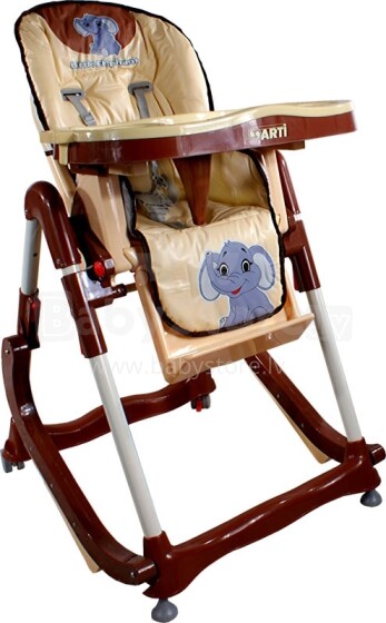 „Arti Modern RT-004“ smėlio spalvos mažų dramblių kėdutė-lopšys