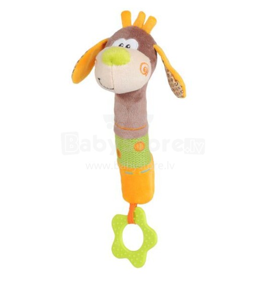 Babyono 1266 Plush squeaker with teether