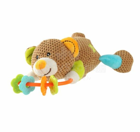 BabyOno 1305 Развивающая игрушка с пищалкой Медвежонок