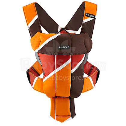 „Babybjorn Baby Carrier Orginal LE Retro Orange 2013“ klasikinis tamsaus dizaino kengūros krepšys