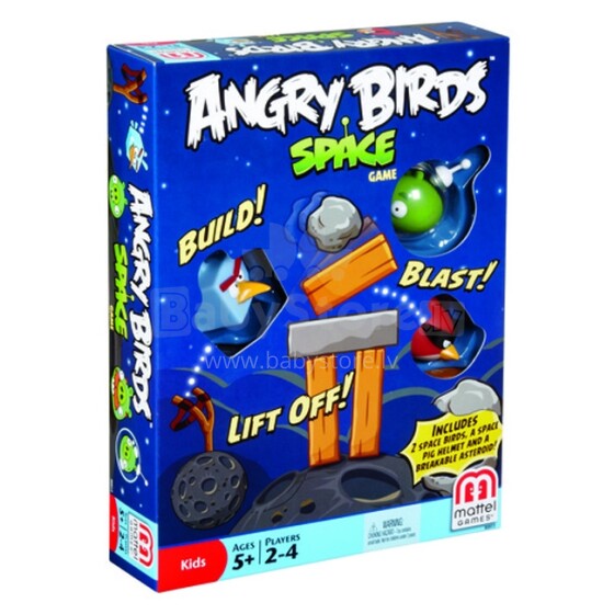 Mattel X6913  настольная игра Angry Birds В космосе