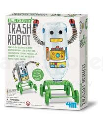 „4M Green Creativity Trash“ robotas 00-04587 Nustatykite robotą