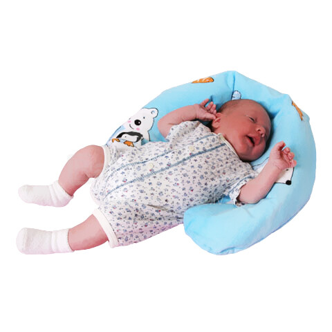 Ty i My Подушка-гнездо для новорожденных  с силиконовыми гранулами 11x75см