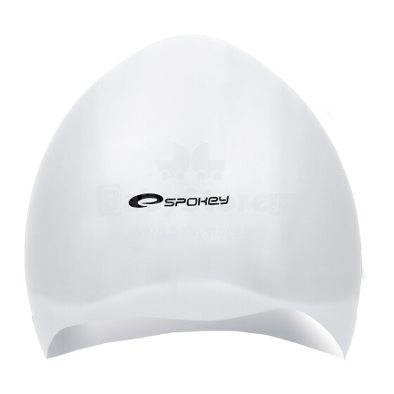 Spokey Seagull Art. 85378 Baltā Augstas kvalitātes silikona peldēšanas cepure