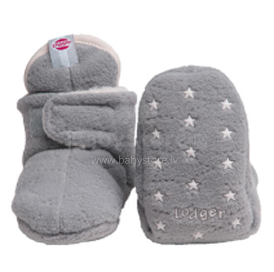 Lodger'14 Slipper Fleece Greige   SL 504  Мягкие флисовые пинетки 3-6 месяцев