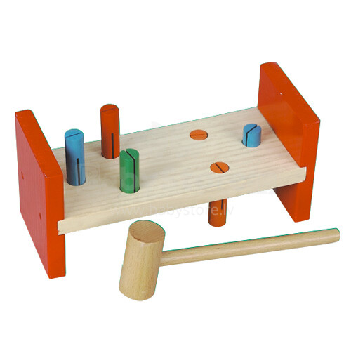 Etna HJD93365  деревянная развивающая игрушка c молоточком