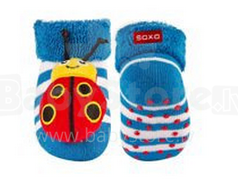 SOXO Baby 63447 kojinės 3D dvynės su barškučiu 0-12