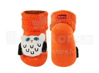SOXO Baby 64376 Фротэ носки 3D с погремушкой