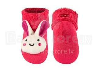SOXO Baby 64376 Фротэ носки 3D с погремушкой