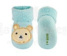 SOXO Baby 64550 3D gyvūnų kojinės su barškučiu 0-12
