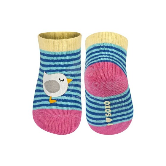 SOXO Baby 66691 Stilingos medvilninės kojinės 0-12 m.