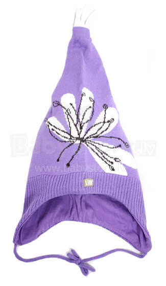 Lenne '14 Spring Art.14245  Knitted cap Вязанная детская хлопковая шапка для девочек на завязочках, цвет 164 (48-52cm)