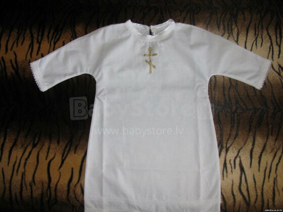 Детская рубашка  для крещения из натурального  хлопка/ ручной работы