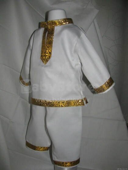 Детский костюмчик  для крещения из 100% хлопка/ручной работы