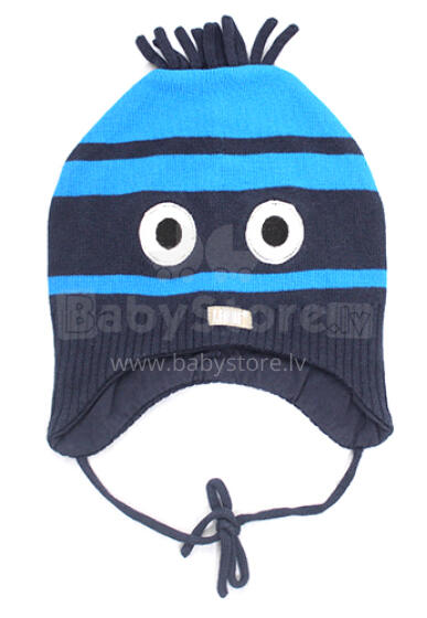 LENNE '14 - FUNNY art.14246 (46-52cm) Knitted cap Mazuļu adīta kovilnas cepure sasienamā, krāsa 415