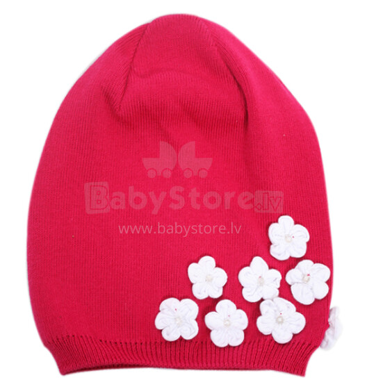 Lenne'14 Blossom Art.14287-203  Knitted cap Вязанная хлопковая шапка для младенцев на завязочках  [52-56cm]