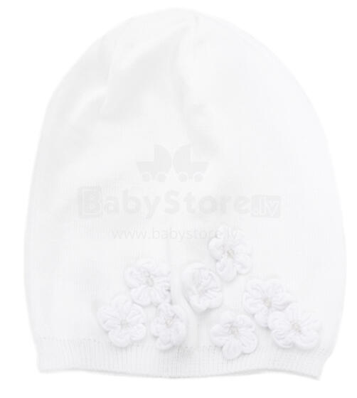 LENNE'14 - Blossom 14287-001 [52-56cm] Knitted cap Mazuļu adīta kovilnas cepure sasienamā