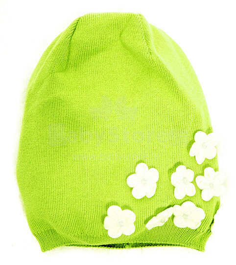Lenne'14 Blossom Art.14287-104  Knitted cap Вязанная хлопковая шапка для младенцев на завязочках [52-56cm]