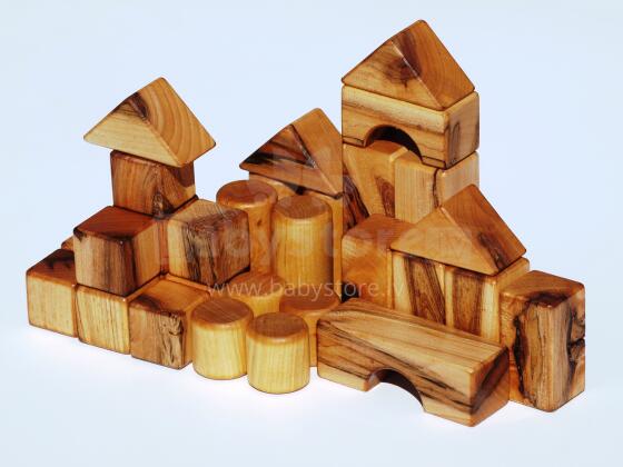 Eco Toys Art.40002 Attīstības koka klucīši Fantāzija