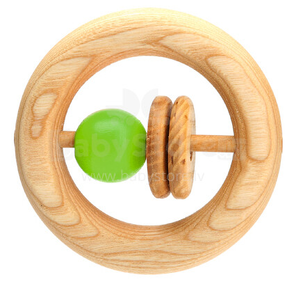 Eco Toys Art.50018 Attīstības Ozola Koka grabulītīs -  pašiem mazākajiem