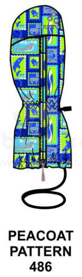 Huppa - 14' Haydon art. 8165BS00 Kid' s rain mittens (1-5), peacoat pattern